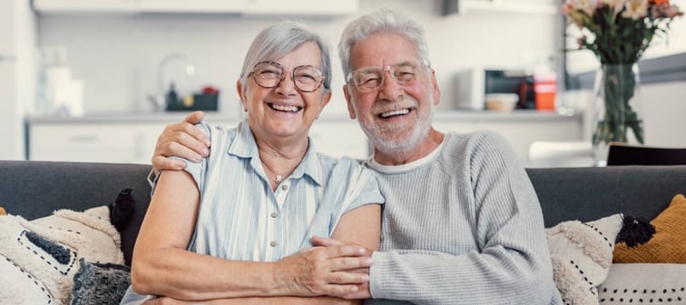 Happy retired couple