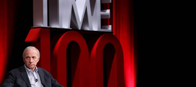 Ray Dalio speaks onstage during the 2025 TIME100 Summit at Jazz at Lincoln Center on April 23, 2025 in New York City