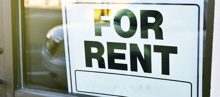 For rent sign